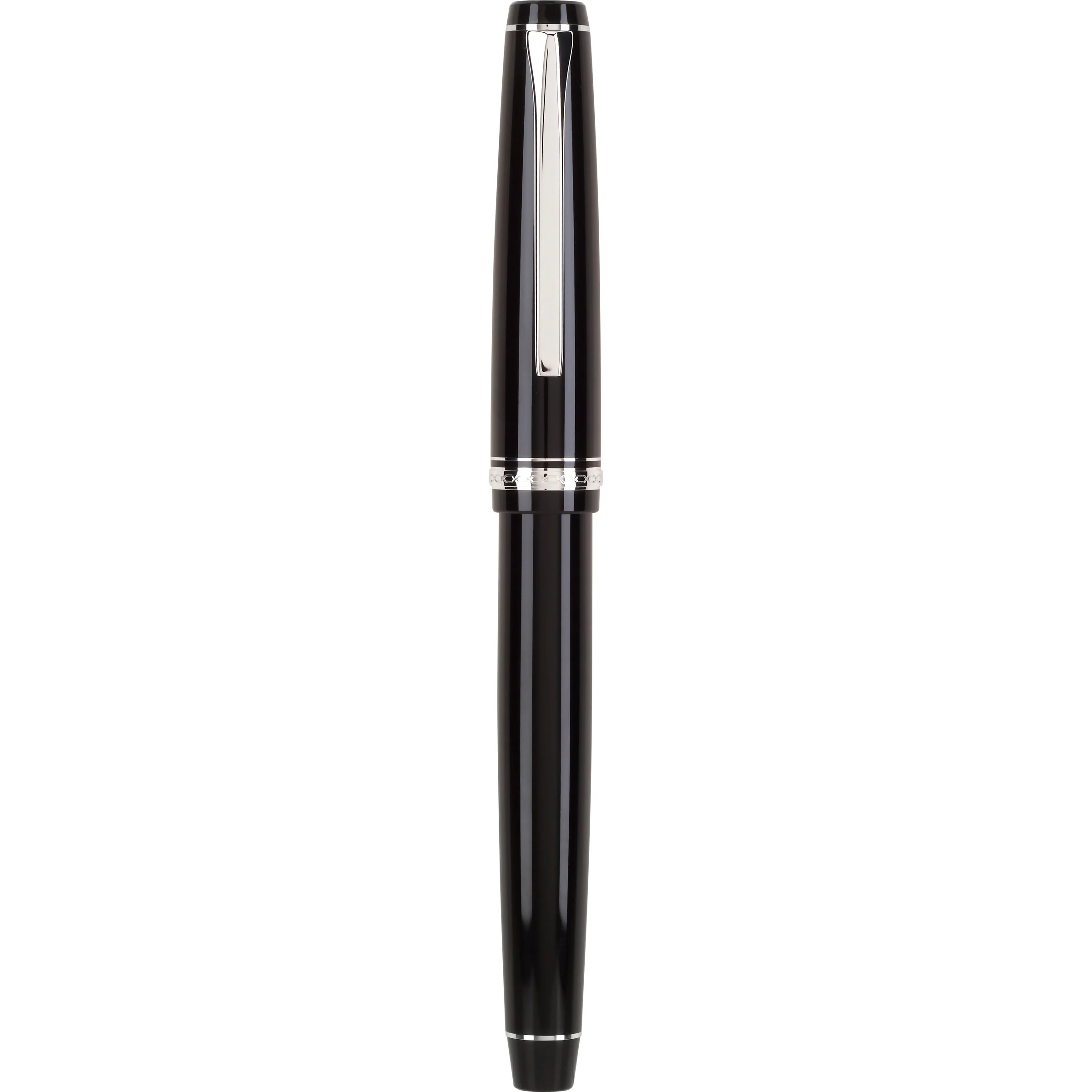 Pilot Falcon Fountain Pen - Black with Rhodium Trim - Image 6