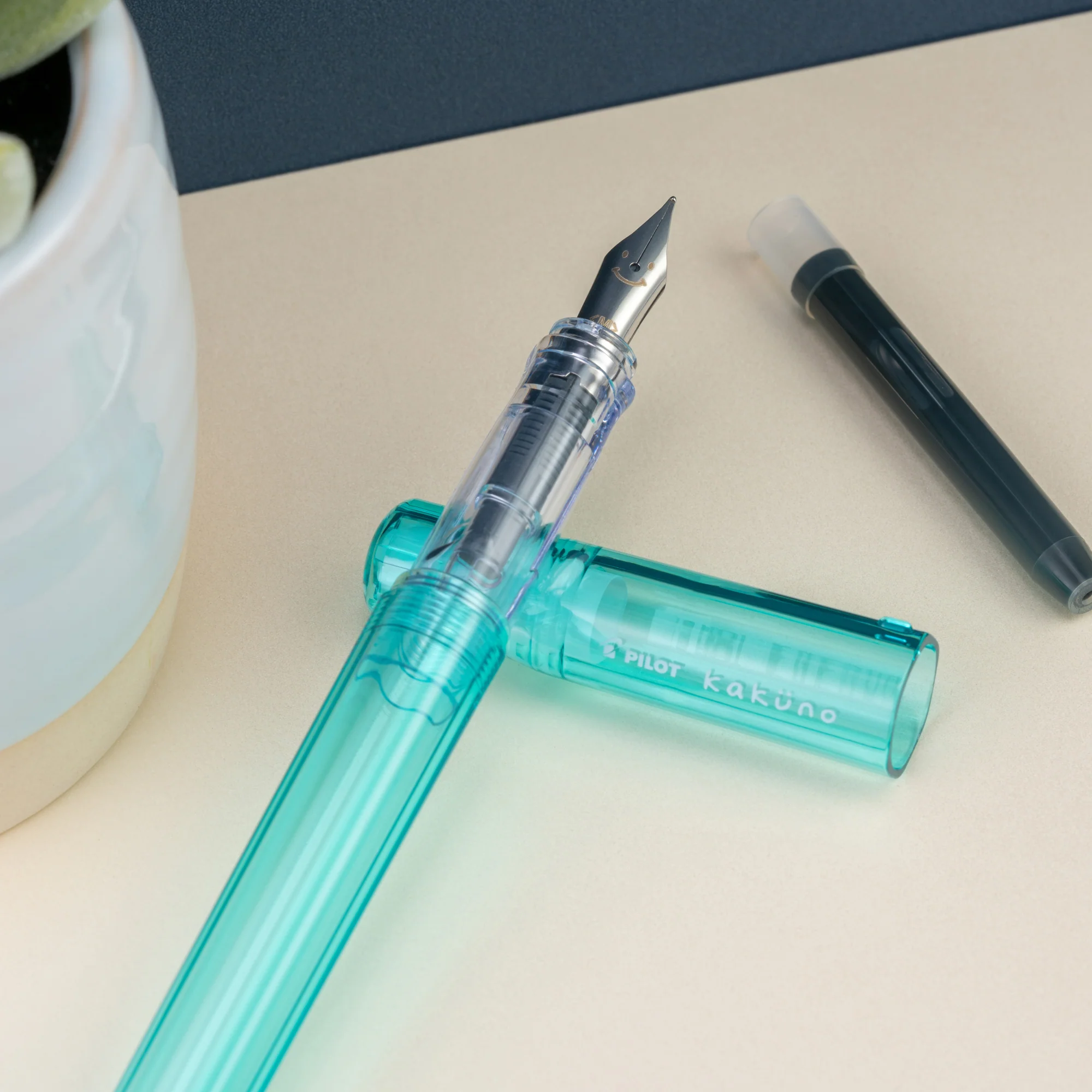Pilot Kakuno Fountain Pen - Translucent Aqua - Image 4