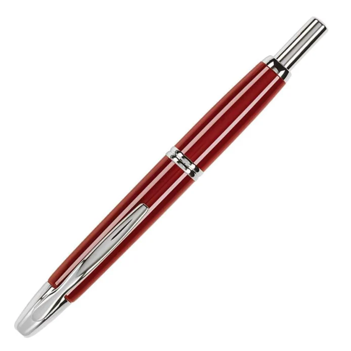 Pilot Vanishing Point Fountain Pen - Red with Rhodium Trim - Image 2