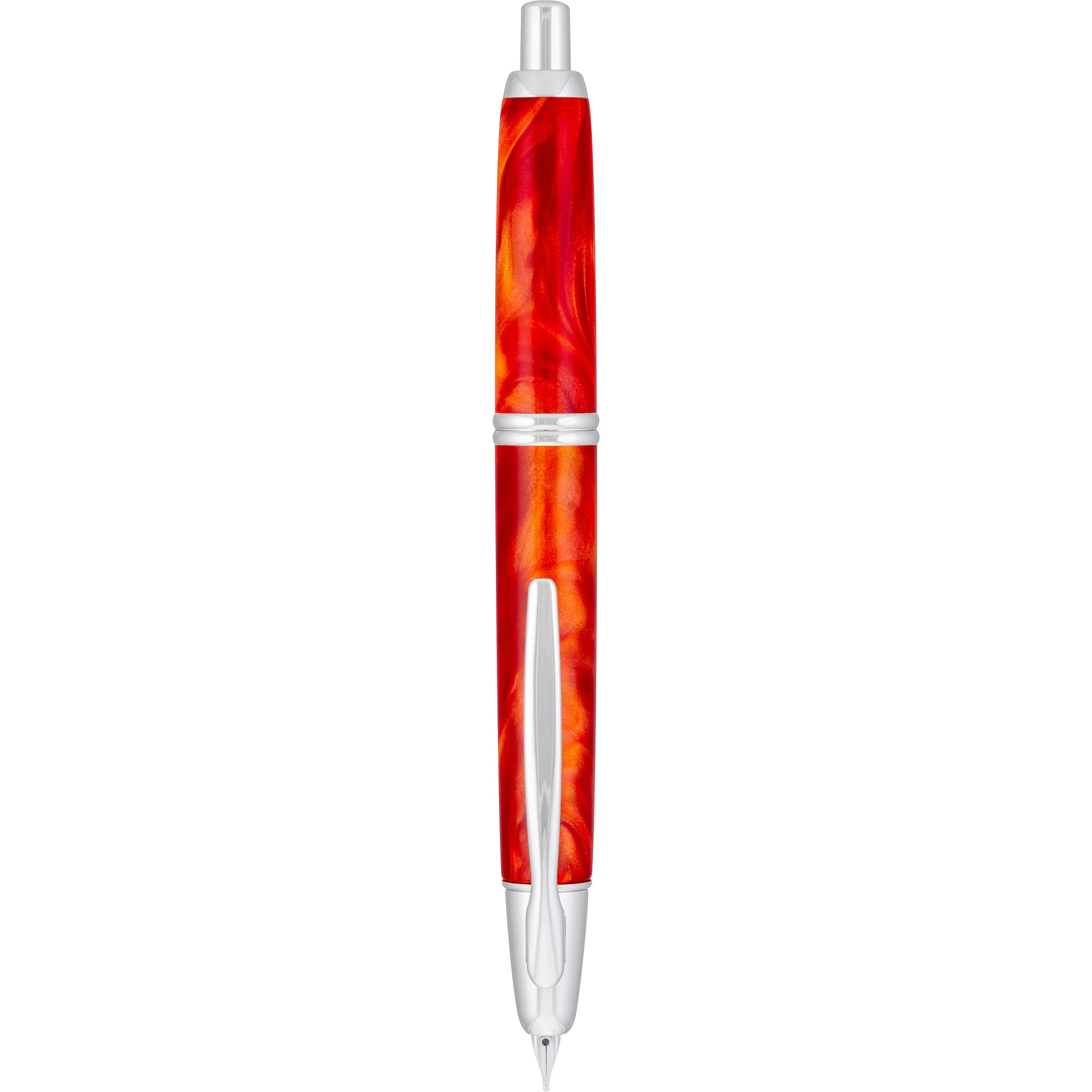 Pilot Vanishing Point SE Fountain Pen - Marble Orange - Image 4