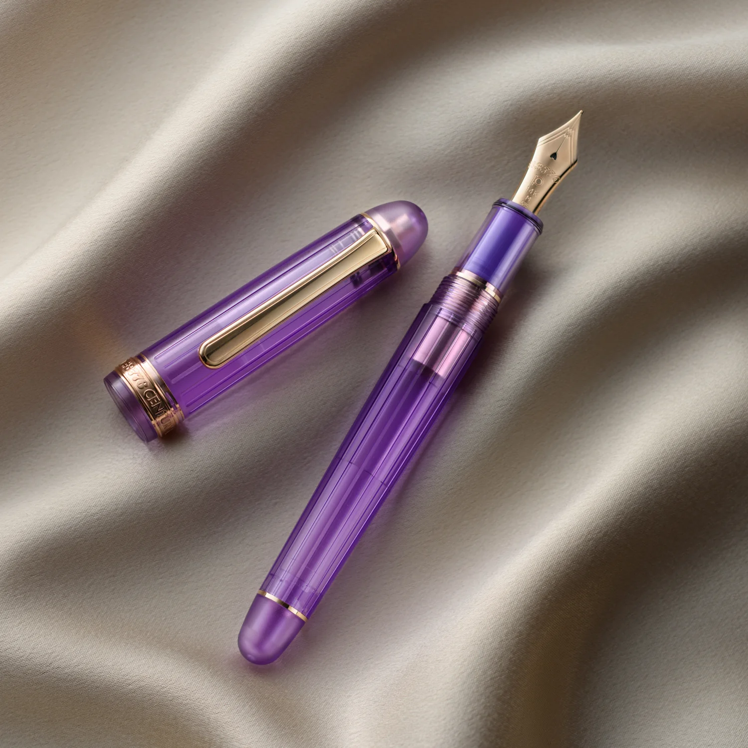 Platinum #3776 Fountain Pen - Nice Lavender - Image 3