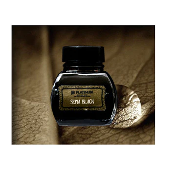 Platinum Sepia Black - 60ml Bottled Ink - Image 5