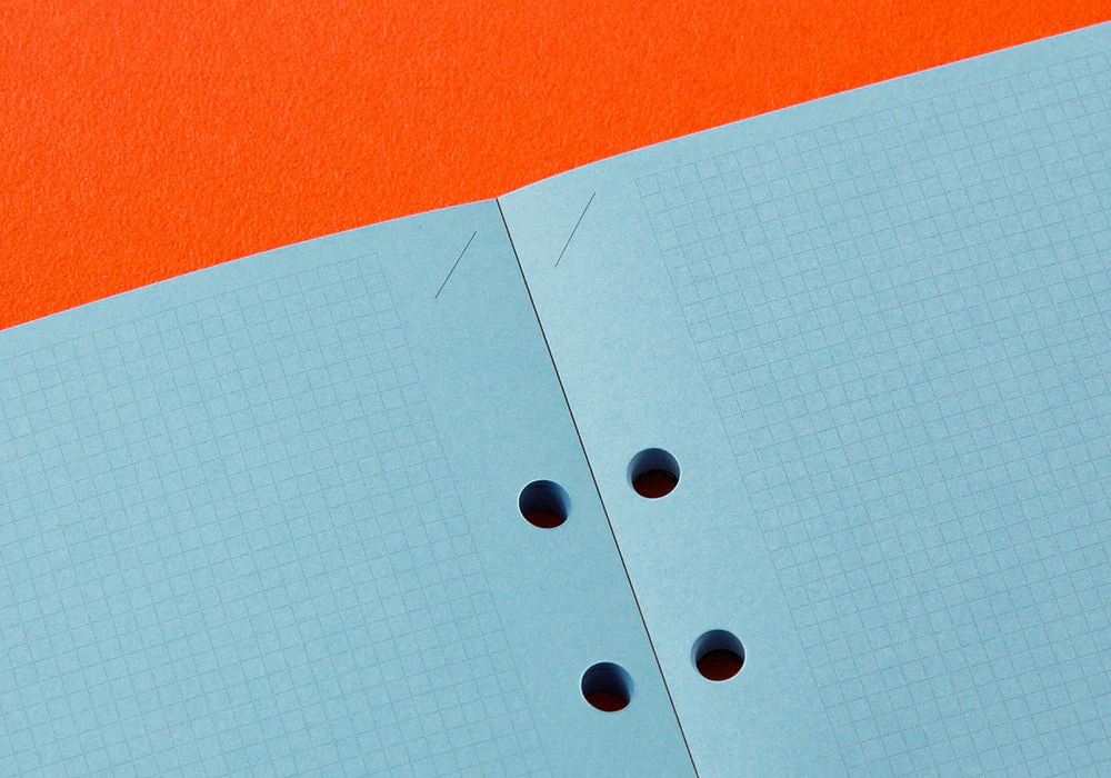 Plotter Blue Paper - 2mm Grid Quadrant Graph - 50 sheets (A5 Size) - Image 2