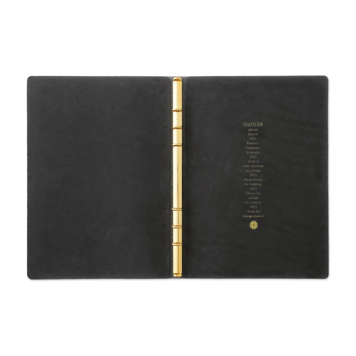 Plotter Pueblo 6-Ring Leather Binder - A5 Size - Black - Image 3