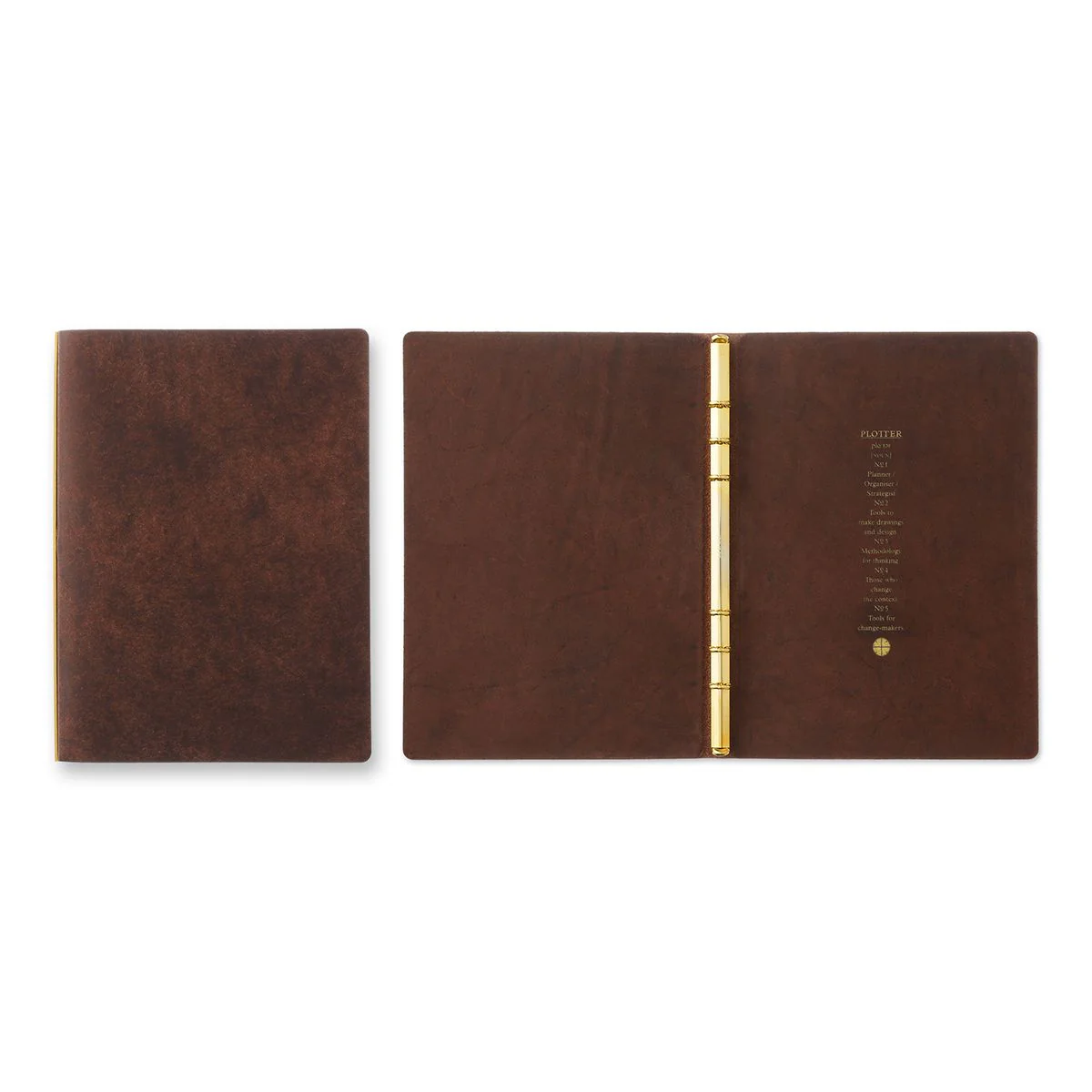 Plotter Pueblo 6-Ring Leather Binder - A5 Size - Brown - Image 2