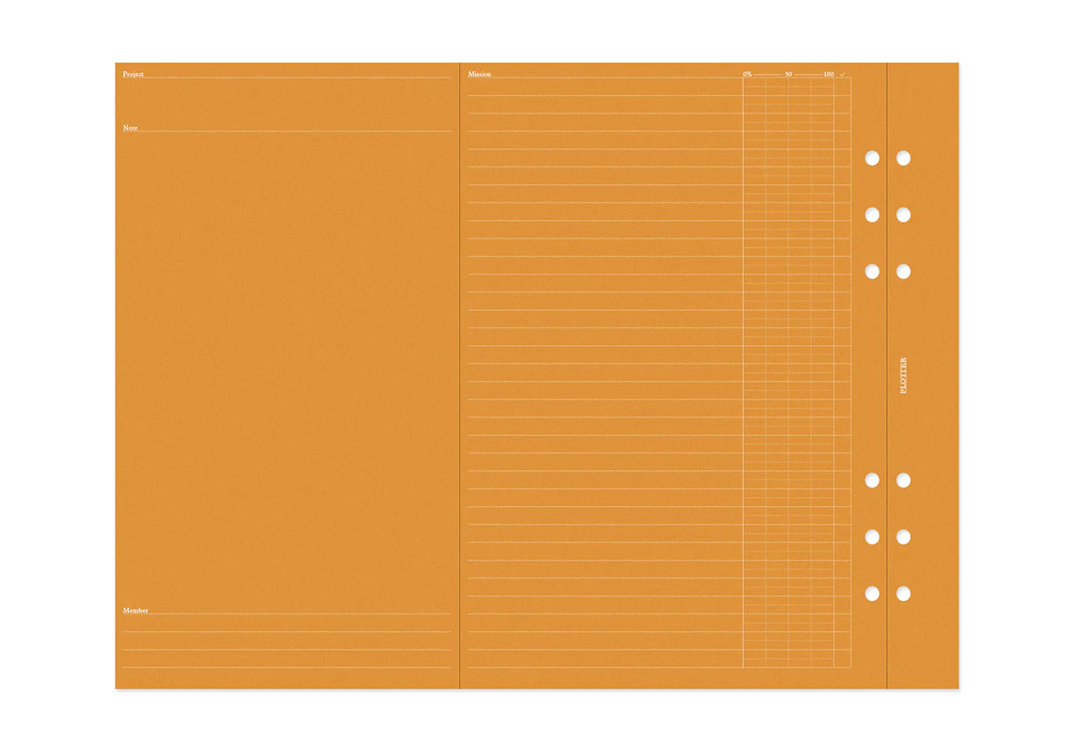 Plotter Refill Memo Pad - Project Manager - A5 Size - Image 4