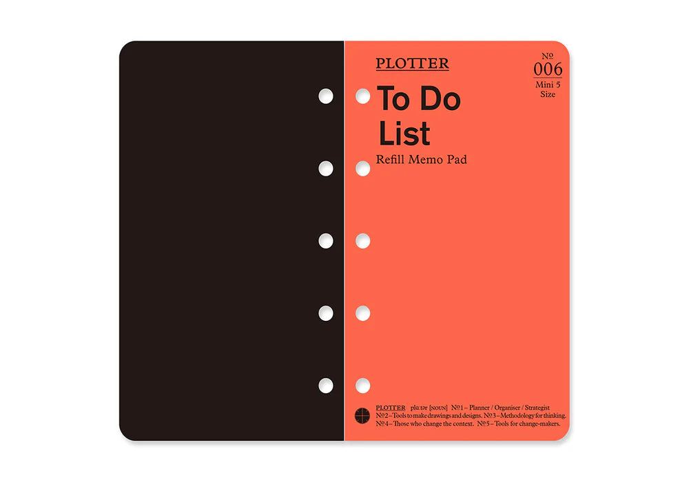 Plotter Refill Memo Pad - To Do List - Mini 5 Size - Image 2