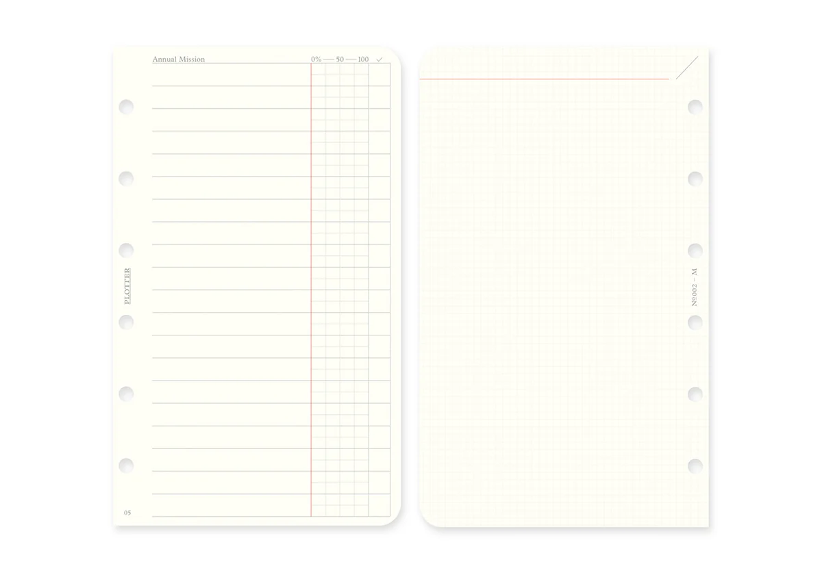 Plotter Weekly Schedule Refill 2026 - Mini Size - Image 2