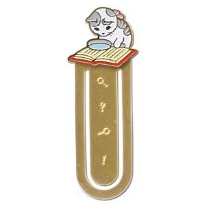 Pottering Cat Bookmarker - Brass Bookmark - Image 10
