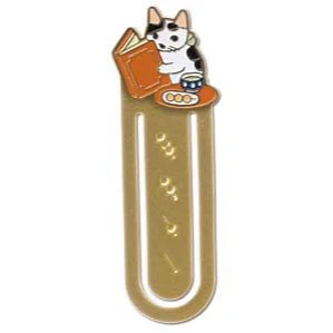 Pottering Cat Bookmarker - Brass Bookmark - Image 12