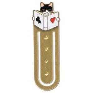 Pottering Cat Bookmarker - Brass Bookmark - Image 9