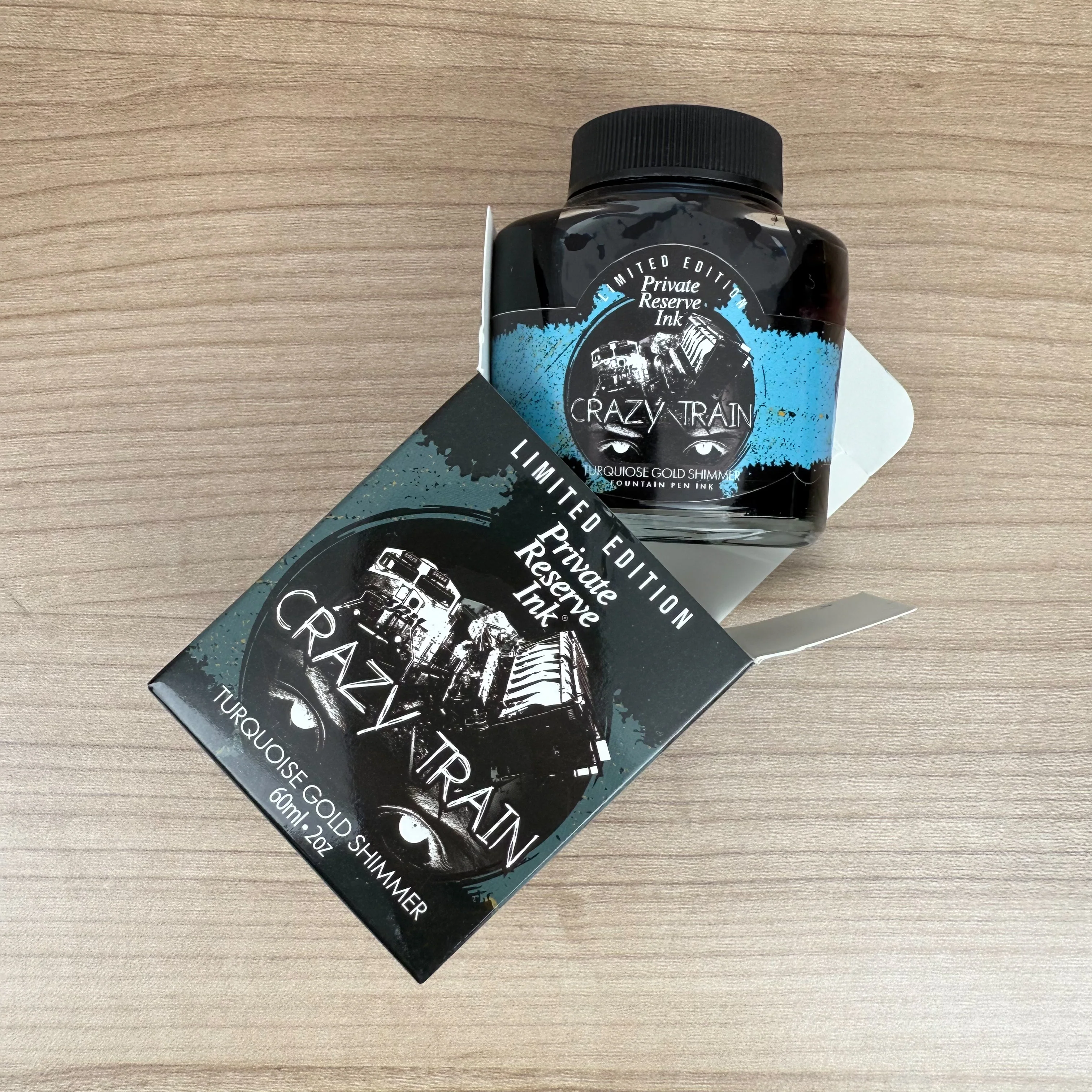 Private Reserve Crazy Train - 60ml Bottled Ink (Limited Edition) - Image 3