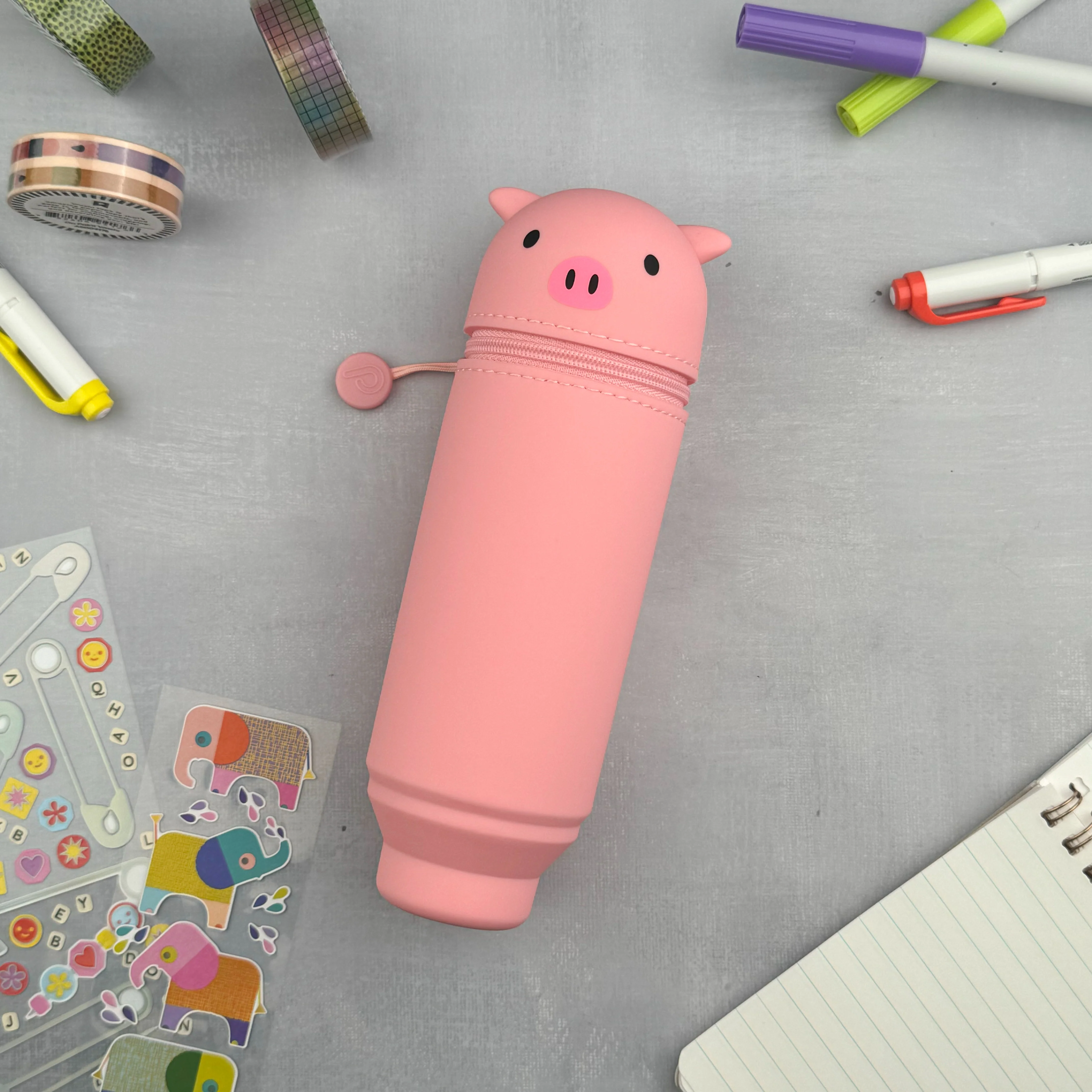 PuniLabo Stand Up Pen Case - Pig
