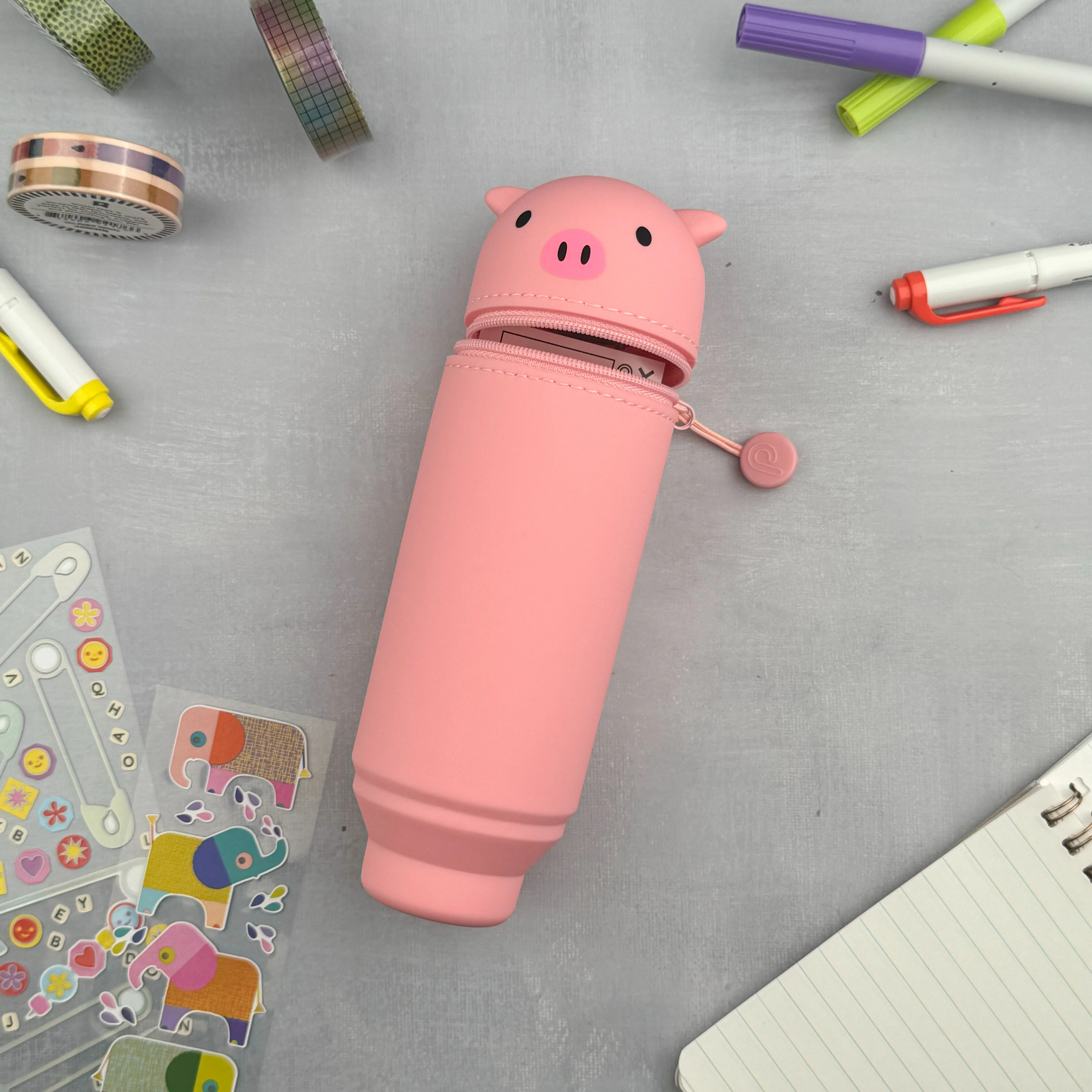 PuniLabo Stand Up Pen Case - Pig - Image 2