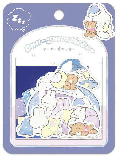 Q-Lia Guu Guu Flake Stickers - Night