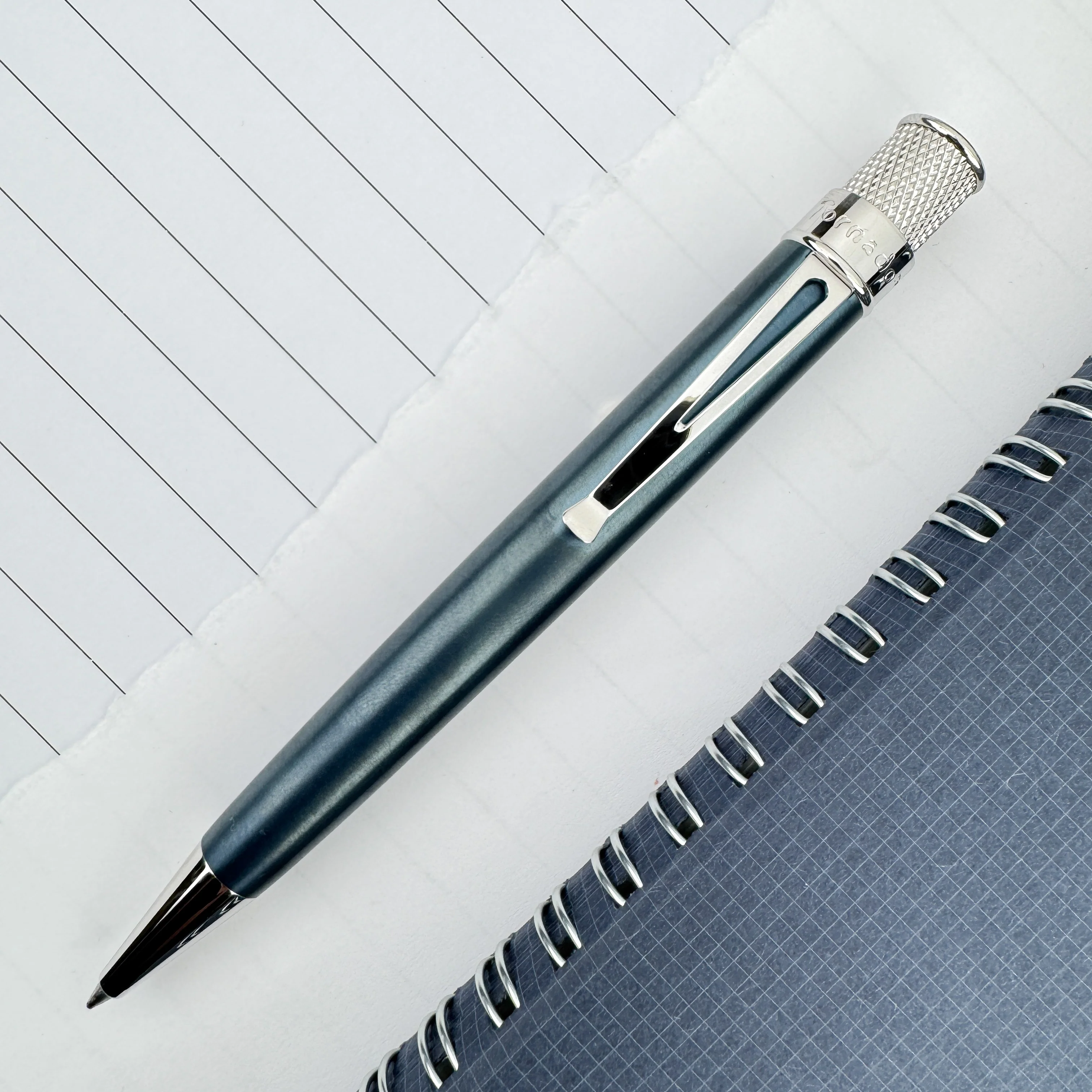 Retro 51 Galactic Blue Titanium Rollerball Pen