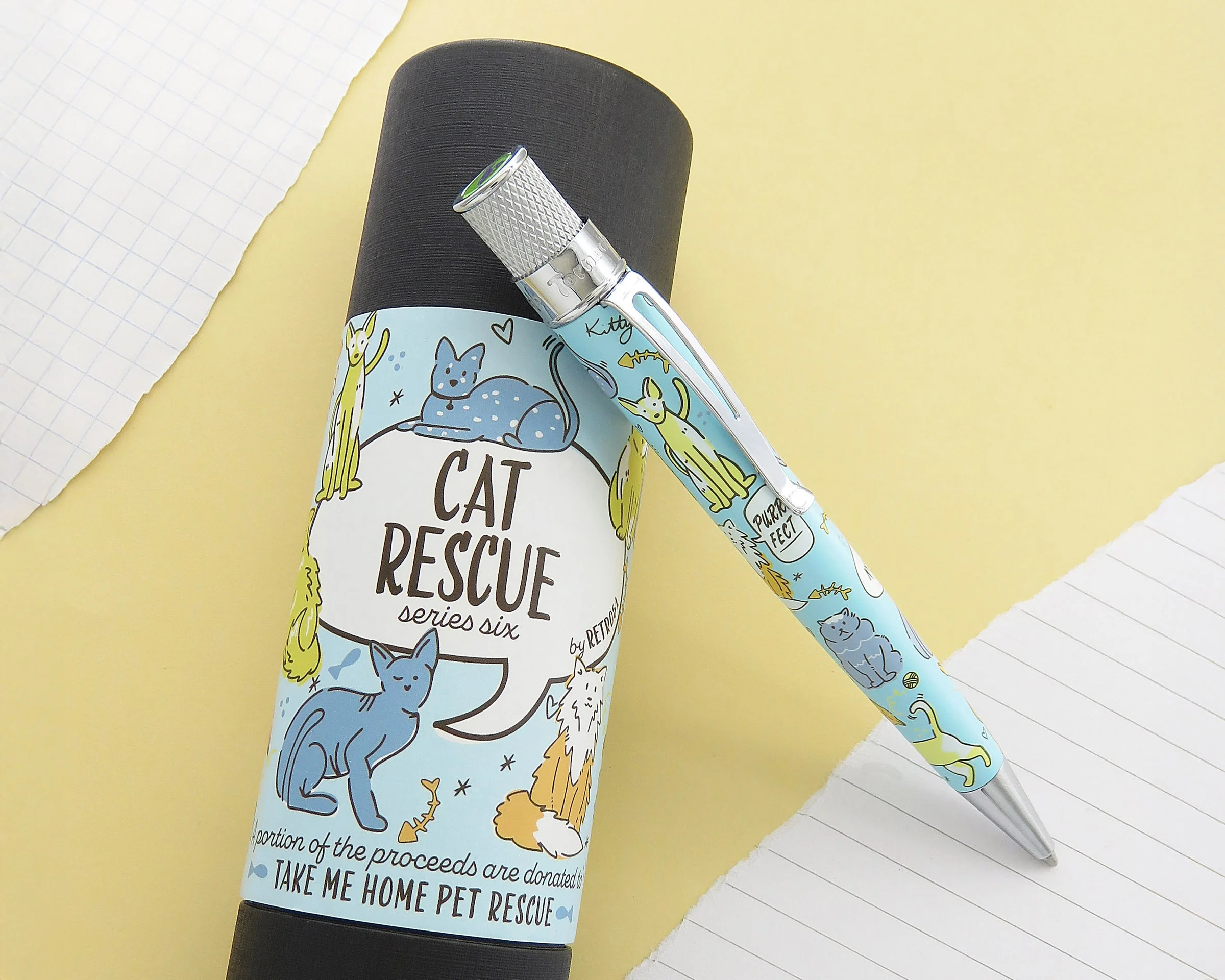 Retro 51 Rescue Ballpoint Pen - Cat Rescue Series 6 - Image 5
