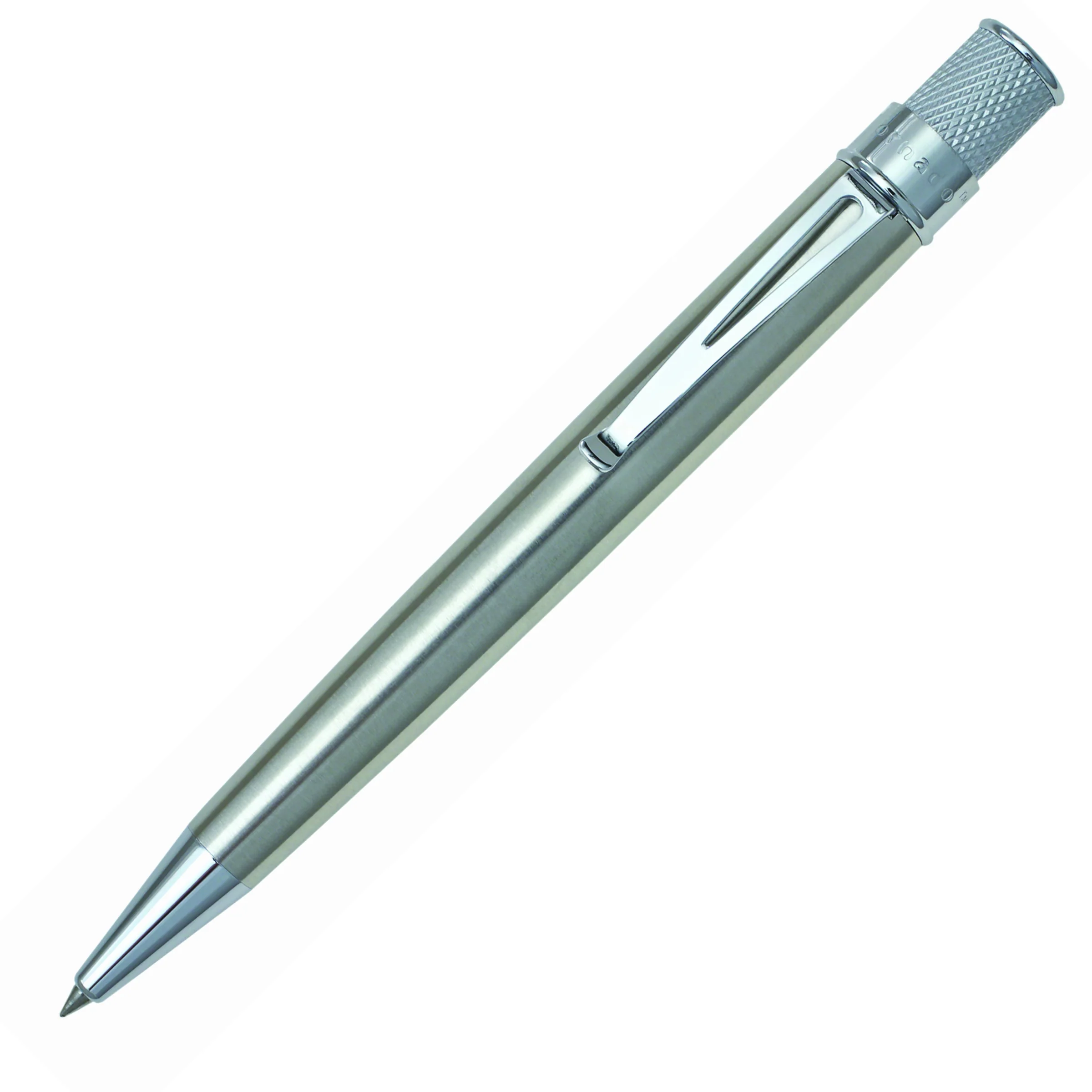 Retro 51 Tornado Classic Lacquer Rollerball Pen - Stainless - Image 2