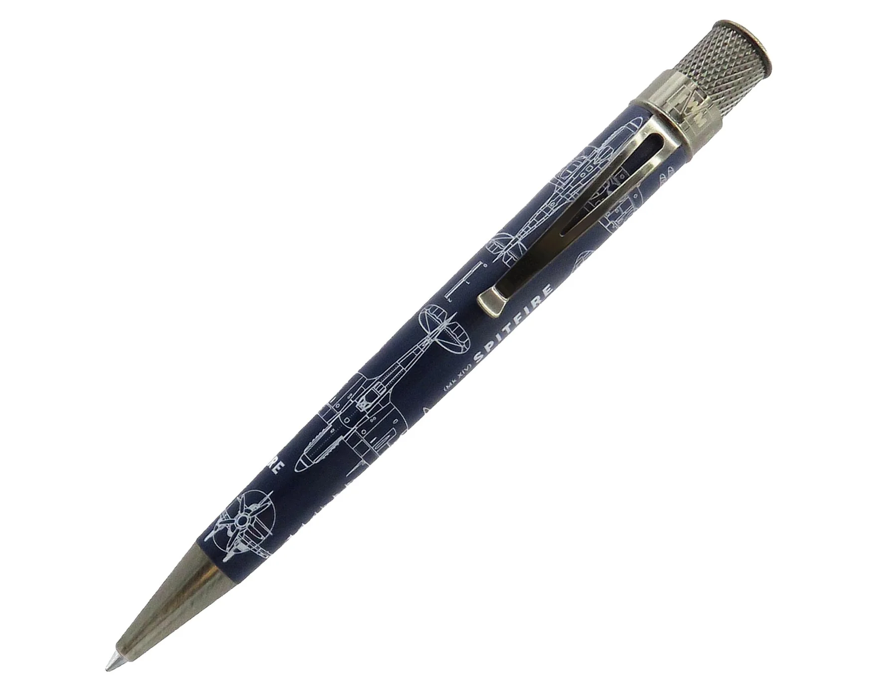 Retro 51 Tornado Rollerball Pen - Imperial War Museums - Spitfire Blueprint - Image 2
