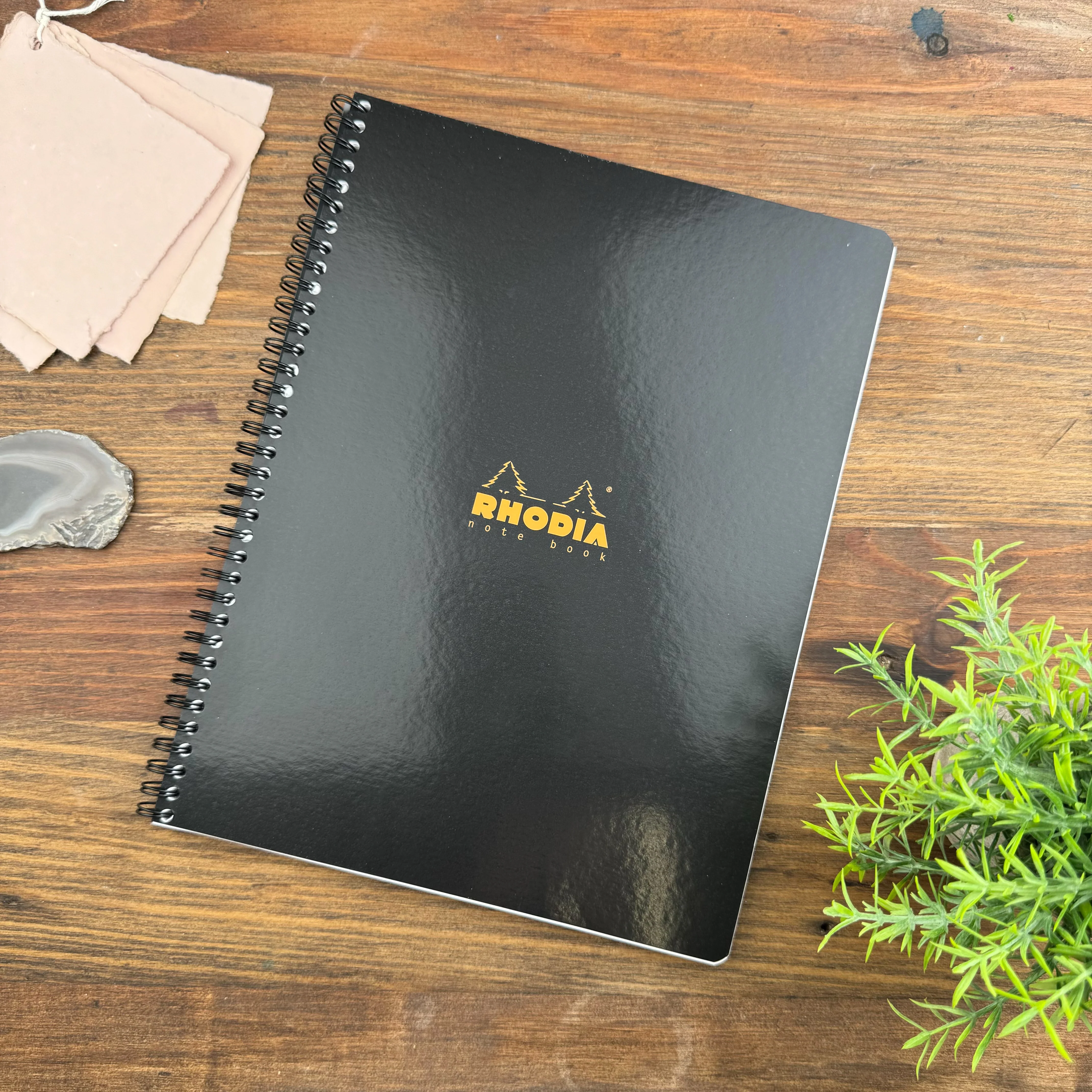 Rhodia Classic Wirebound Notebook Lined w/ Margin 80 Sheets - 9 x 11 3/4 - Image 2