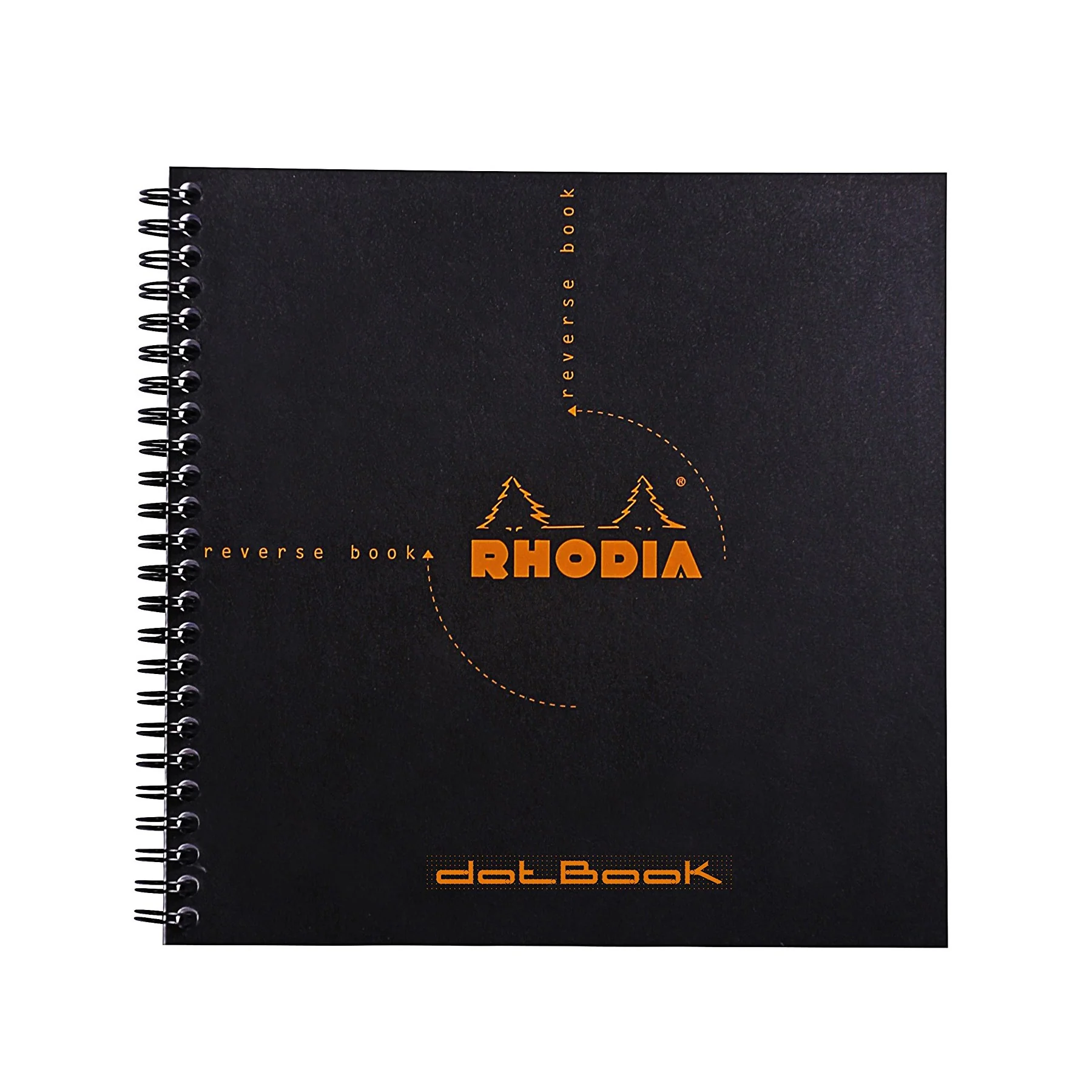 Rhodia Reverse Book - Dot 80 sheets - 8 1/4 x 8 1/4 - Black cover - Image 4