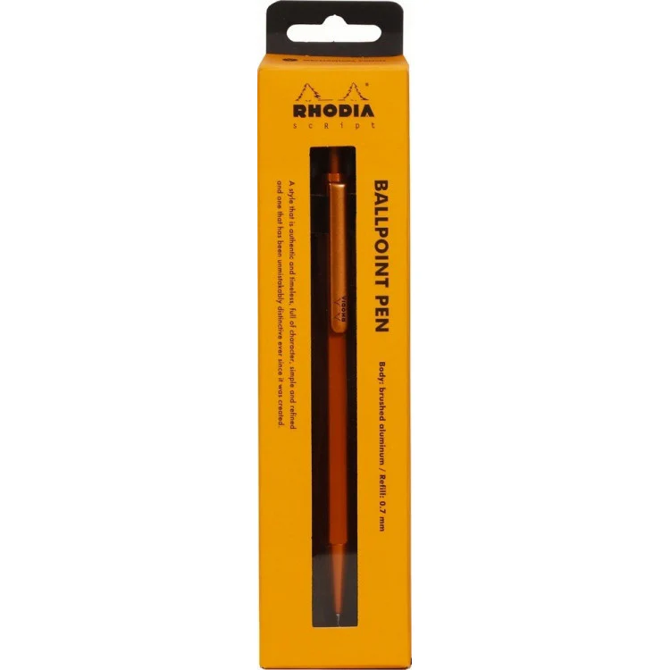 Rhodia Ballpoint Pen - 5" long - Orange - Image 3