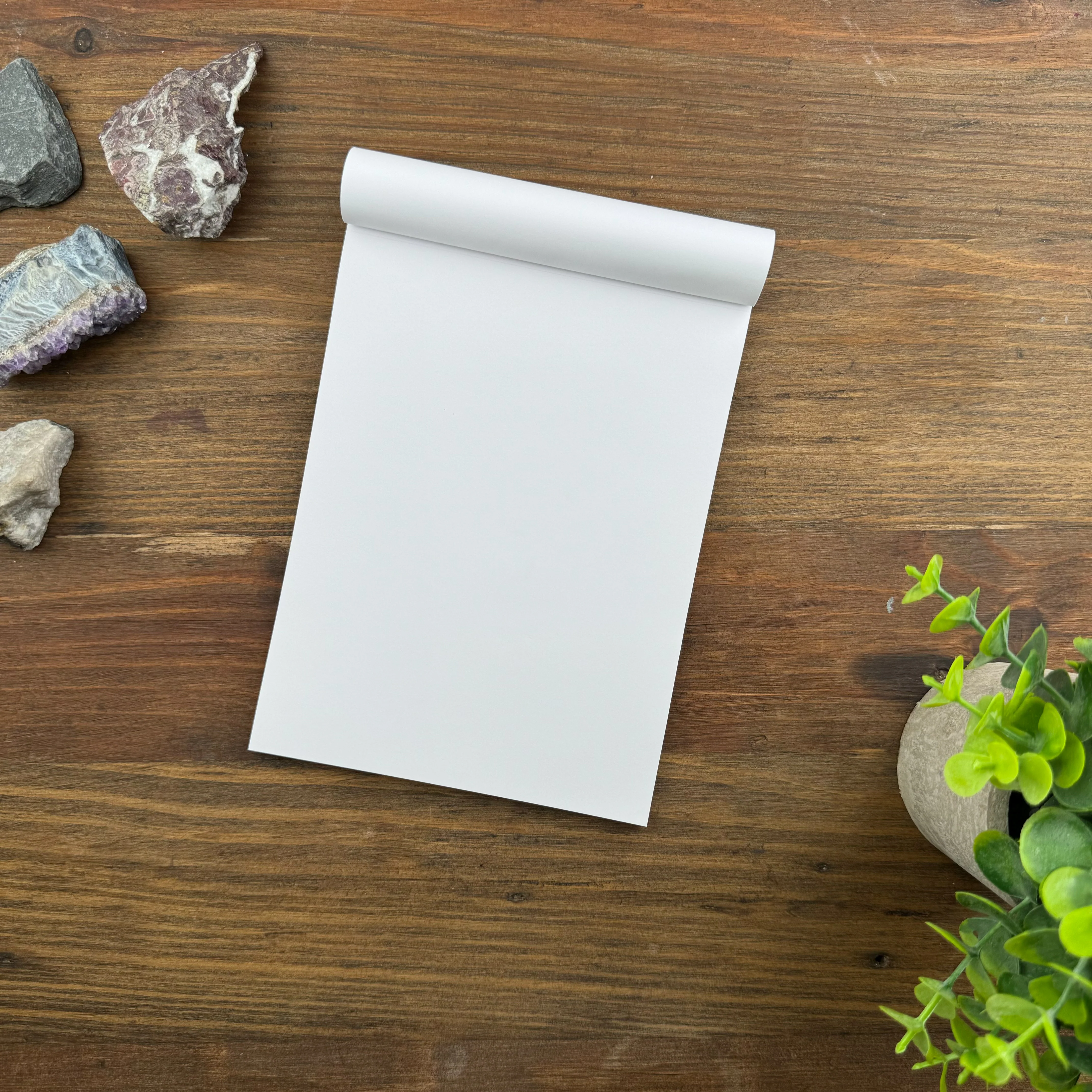 Rhodia Staplebound Notepad - Blank 80 sheets - 6 x 8 1/4 - Black cover - Image 2