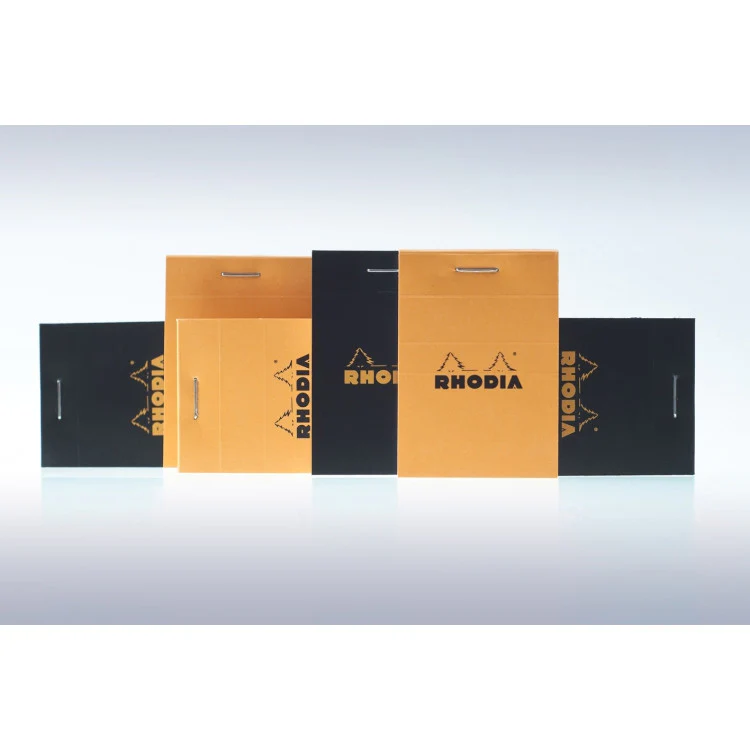 Rhodia Staplebound Notepad - Graph 80 sheets - 2 x 3 - Orange cover - Image 7