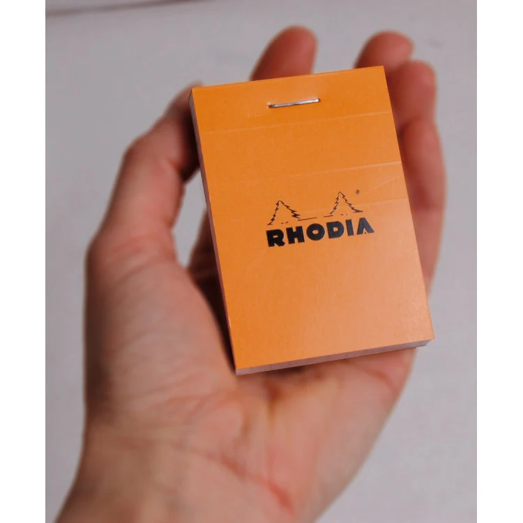Rhodia Staplebound Notepad - Graph 80 sheets - 2 x 3 - Orange cover - Image 8