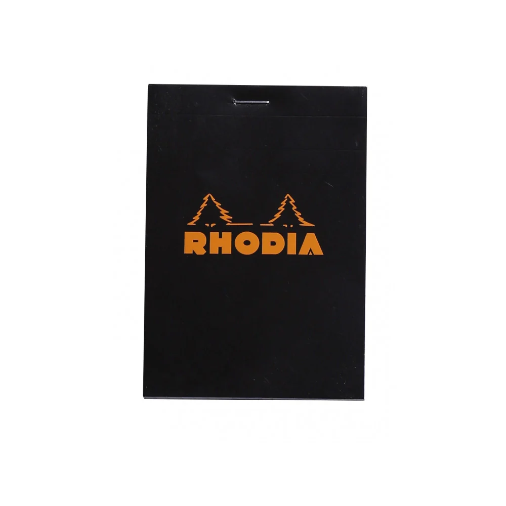 Rhodia Staplebound Notepad - Graph 80 sheets - 3 3/8 x 4 3/4 - Black cover - Image 4