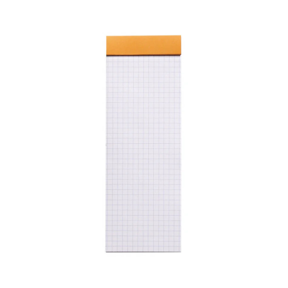 Rhodia Staplebound Notepad - Graph 80 sheets - 3 x 8 1/4 - Orange cover - Image 5