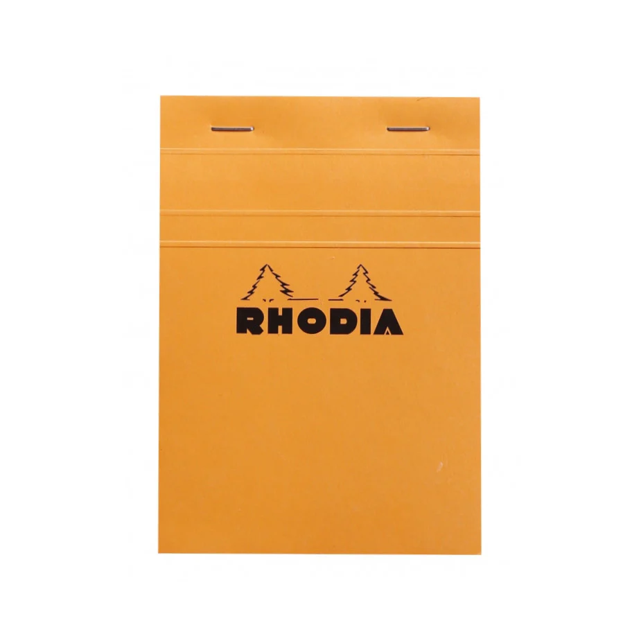 Rhodia Staplebound Notepad - Graph 80 sheets - 4 x 6 - Orange cover - Image 4