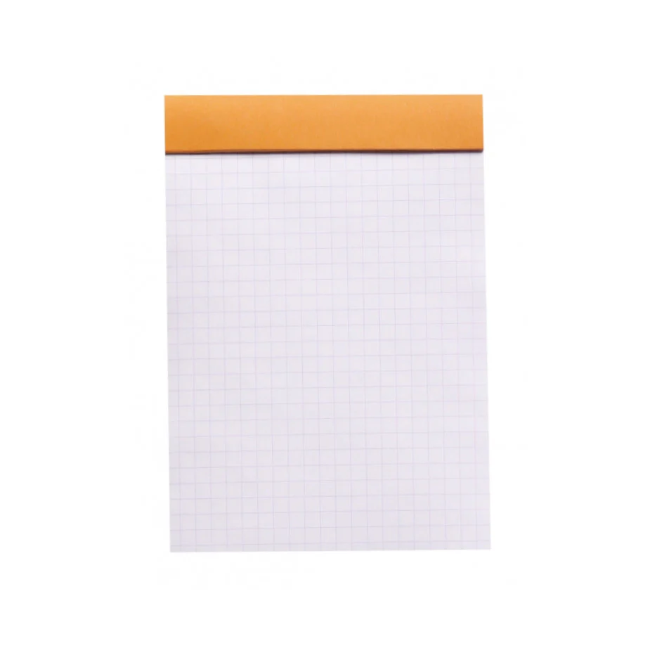 Rhodia Staplebound Notepad - Graph 80 sheets - 4 x 6 - Orange cover - Image 5