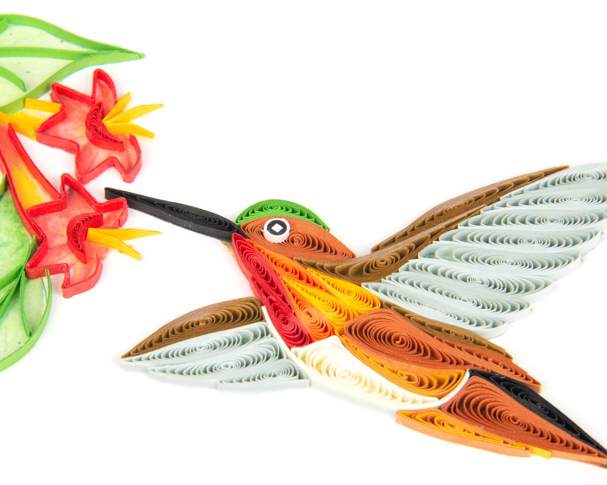 Quilled Rufous Hummingbird Greeting Card - Image 3