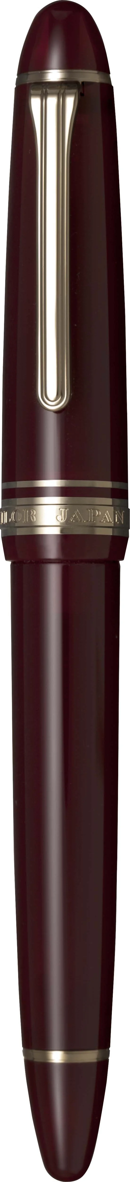 Sailor 1911 Casual L Stable Fountain Pen with Gold Trim - Muted Red - Image 3
