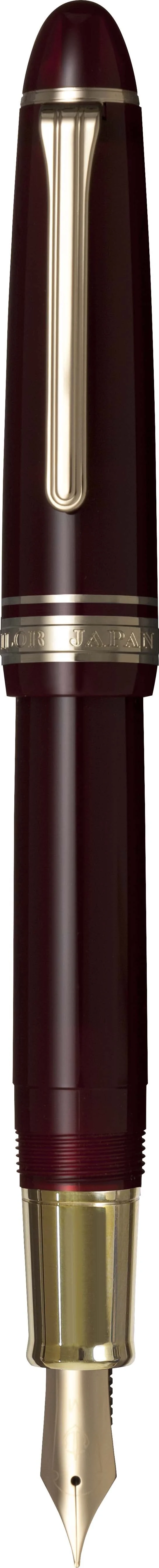 Sailor 1911 Casual L Stable Fountain Pen with Gold Trim - Muted Red - Image 4