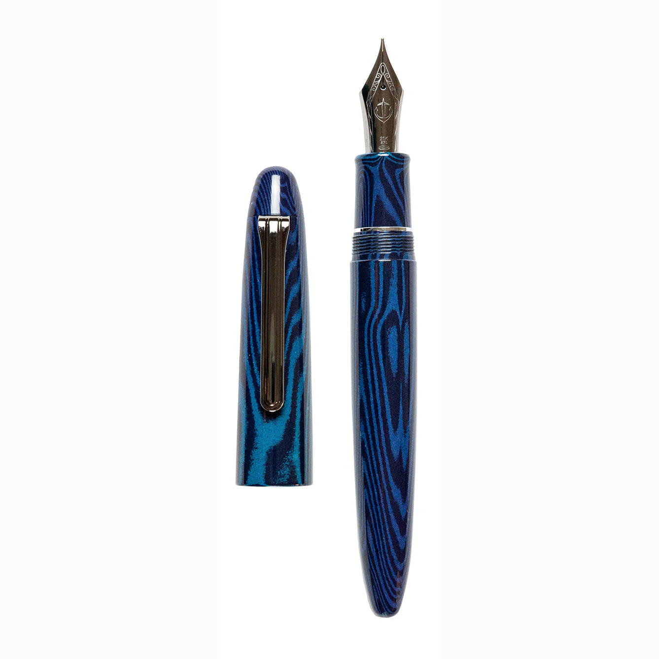 Sailor King of Pen Ebonite Fountain Pen - Blue Phoenix (Limited Edition) - Image 5