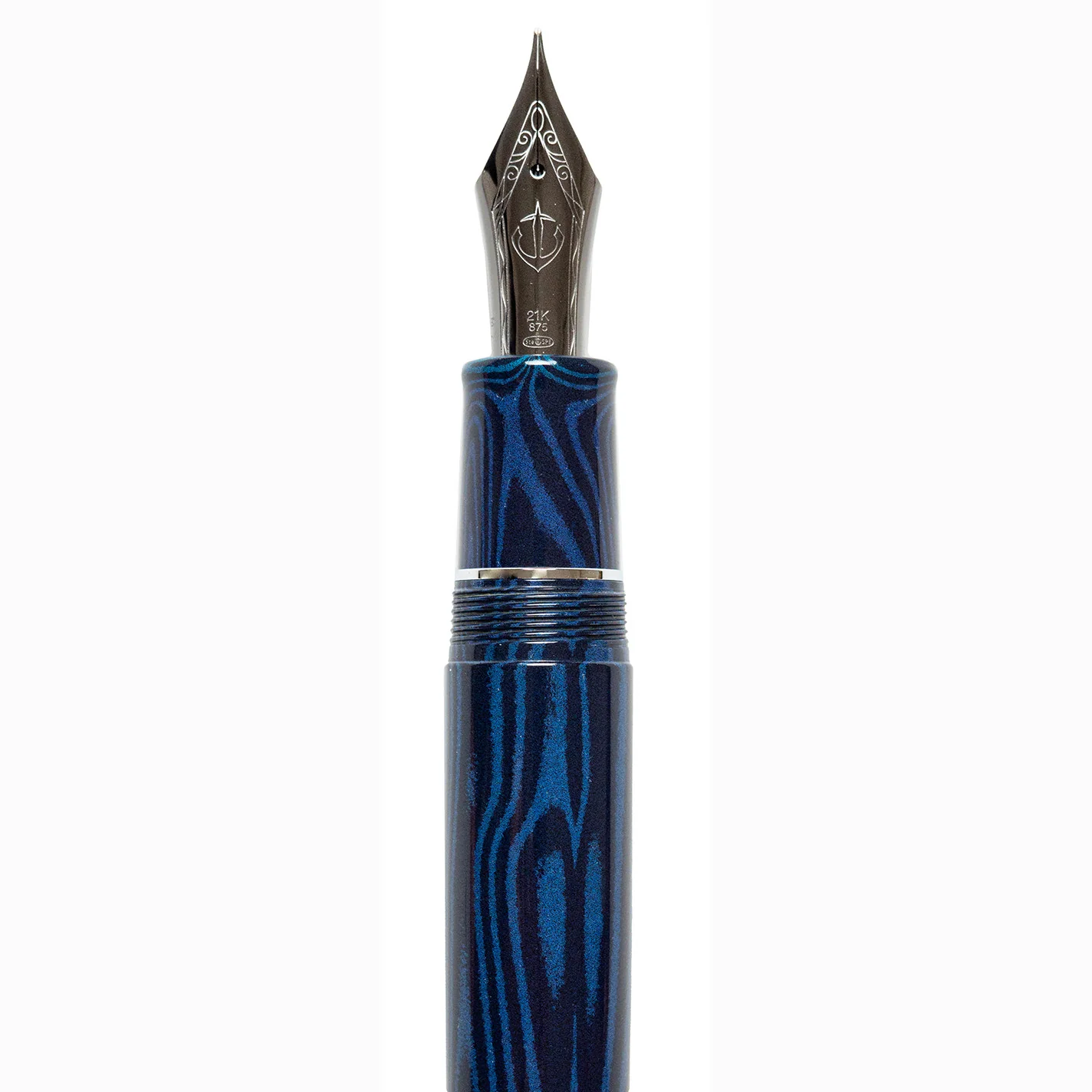Sailor King of Pen Ebonite Fountain Pen - Blue Phoenix (Limited Edition) - Image 6