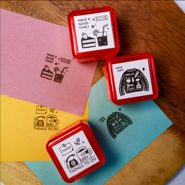 Sanby x Eric Small Things Pre-Inked Stamp - Snack - Image 2