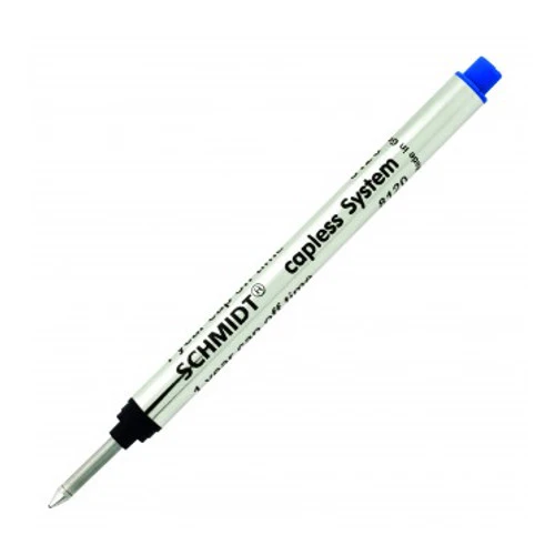 Schmidt 8127 Long Capless Rollerball Refill - Blue - Medium (2 PK)
