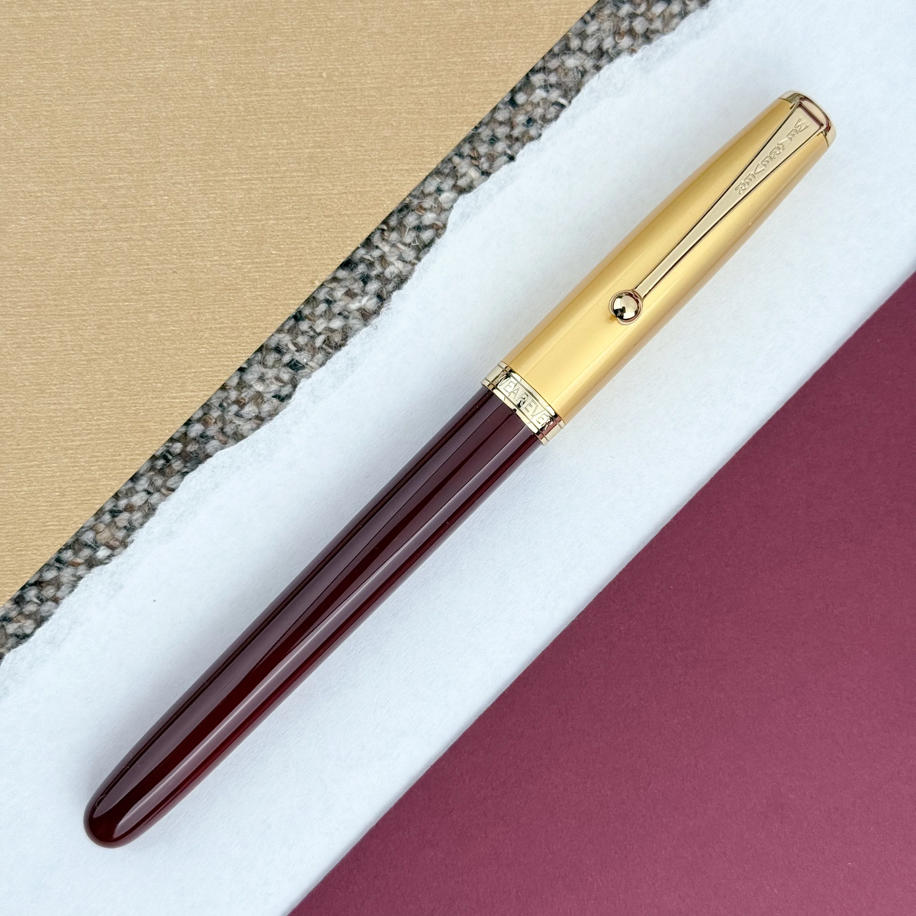 Wearever Pennant Fountain Pen - Maroon Burgundy - Image 2