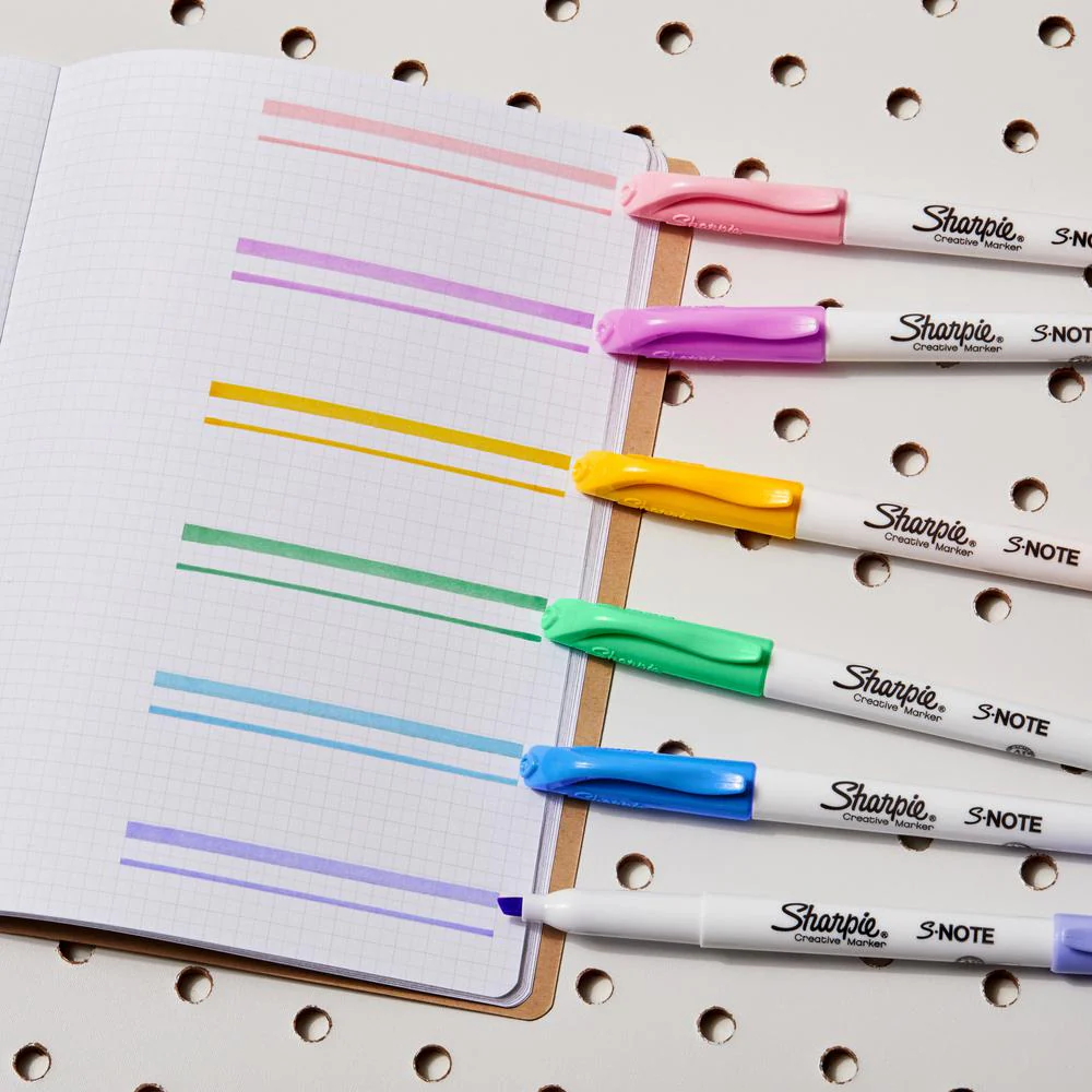 Sharpie S-Note Note Taking Markers Assorted - 12/pk - Image 5