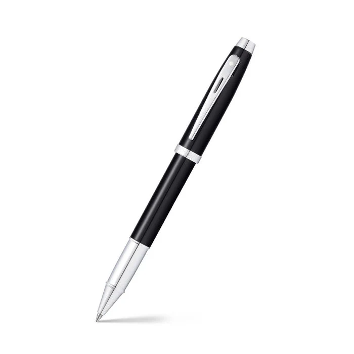 Sheaffer 100 Rollerball Pen - Black w/ Chrome - Image 2