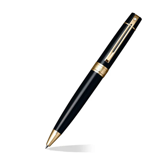 Sheaffer 300 Ballpoint Pen - Black w/ Gold - Image 2