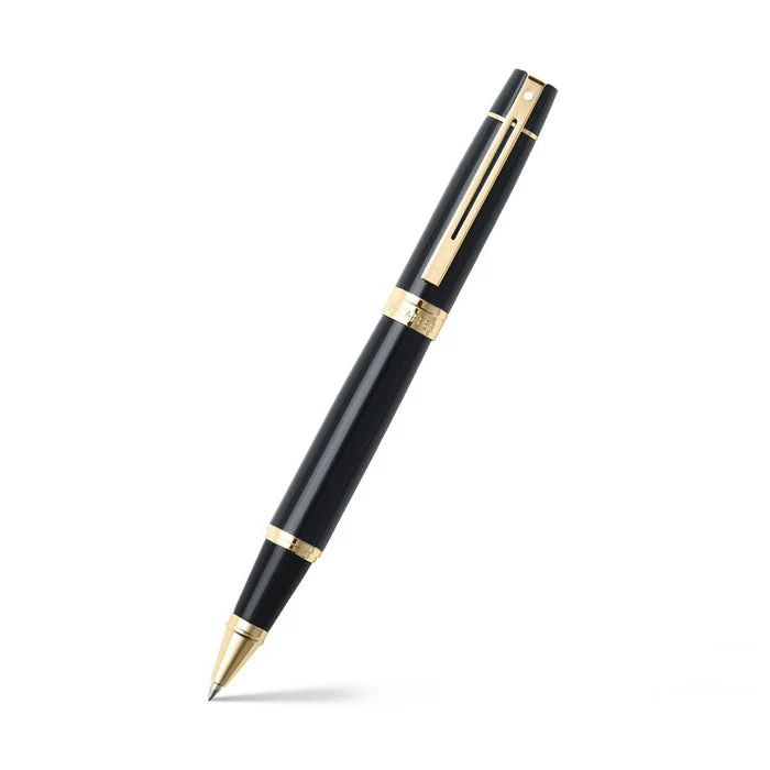 Sheaffer 300 Rollerball Pen - Black w/ Gold - Image 2