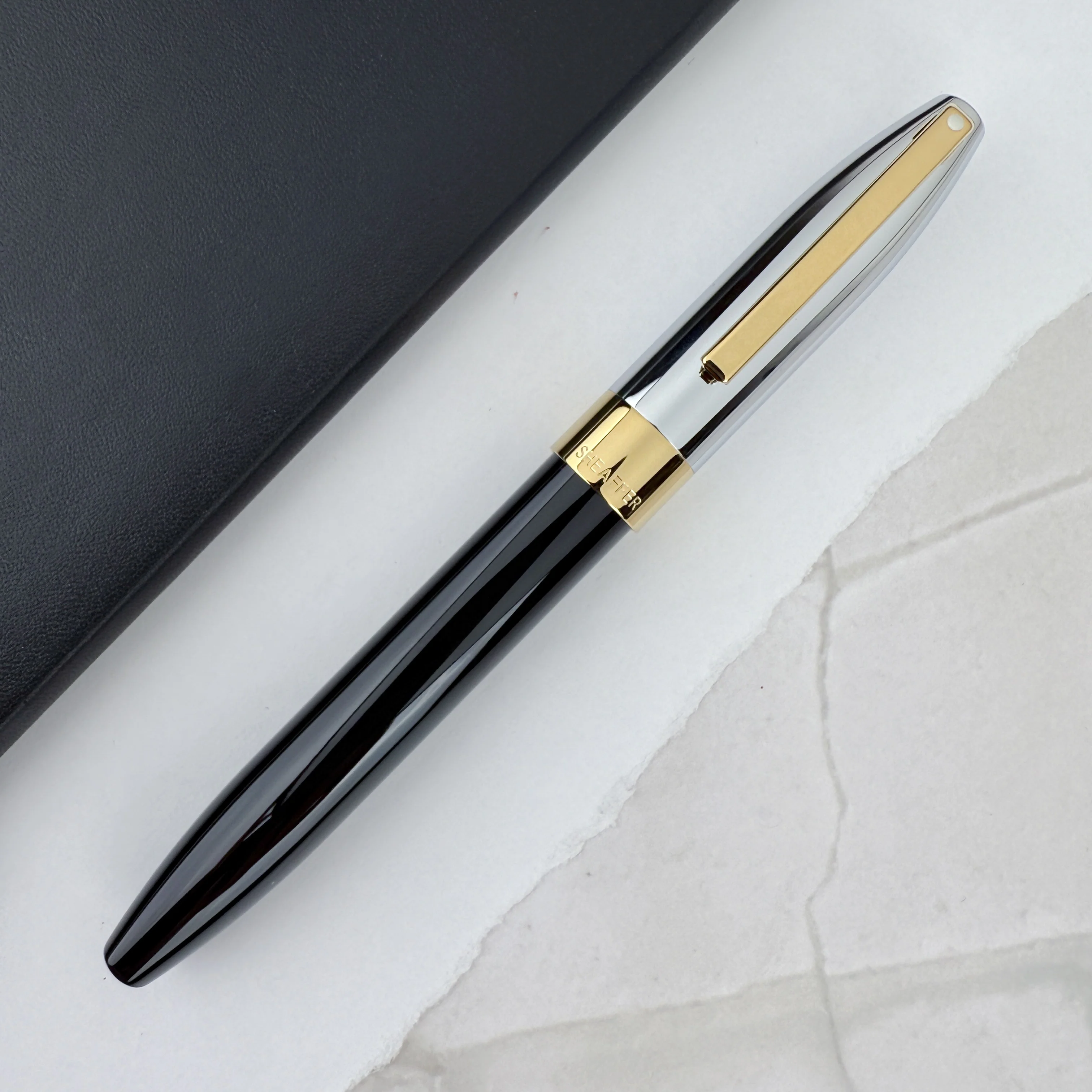 Sheaffer Legacy Fountain Pen - Chrome Cap and 14kt Gold PVD - Image 2
