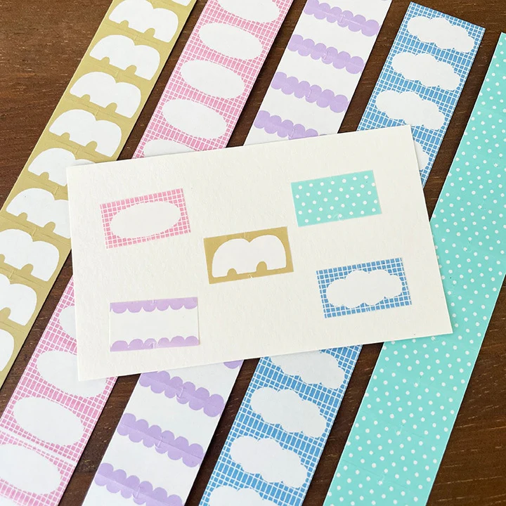 Stamp Marché Label Sticker - Mokumoku Frame Sky - Image 4