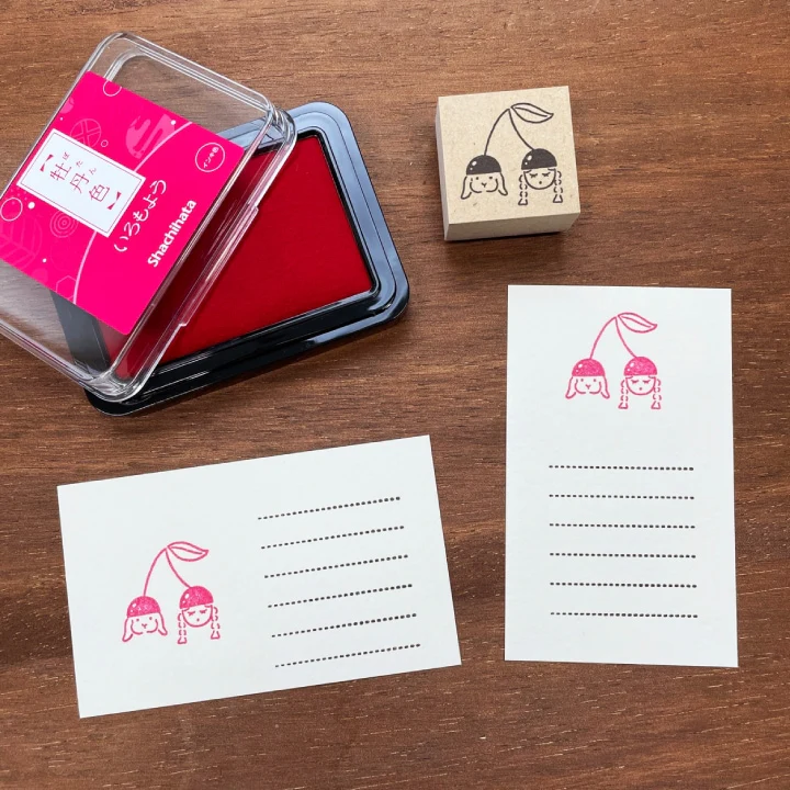 Stamp Marché Seasonal Illustration Stamp - May - Marle's Cherries - Image 3