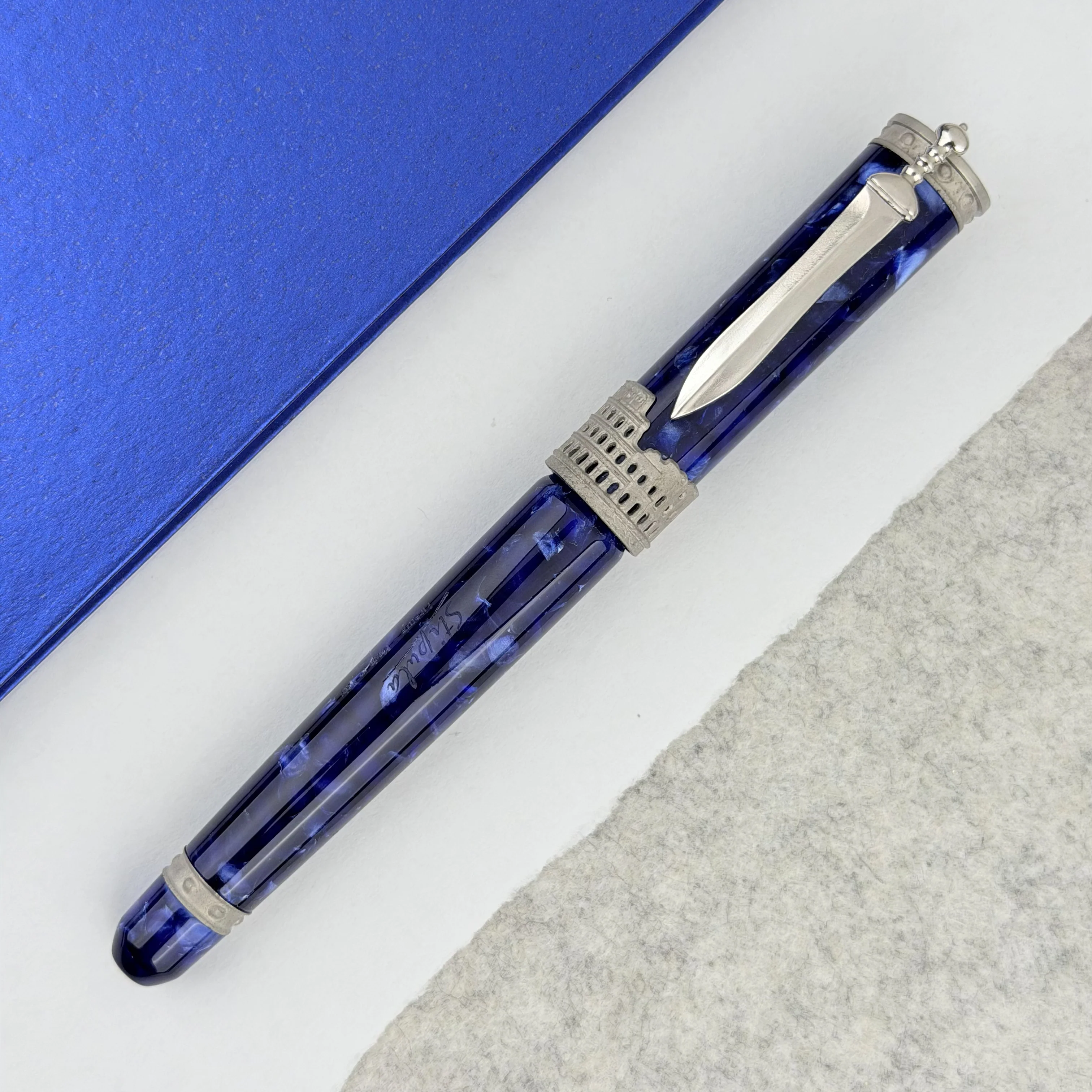 Stipula Gladiator Fountain Pen - Cuma Blue - Image 2