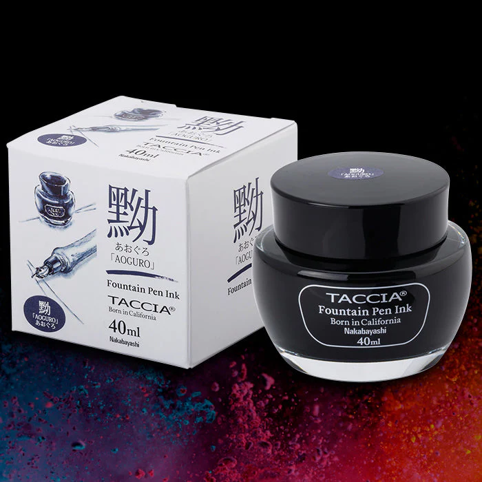 Taccia Sunao-Iro 40ml Bottled Ink - Aoguro - Image 4
